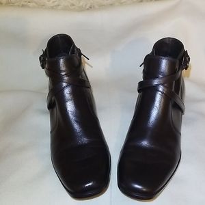 Brown ankle boots